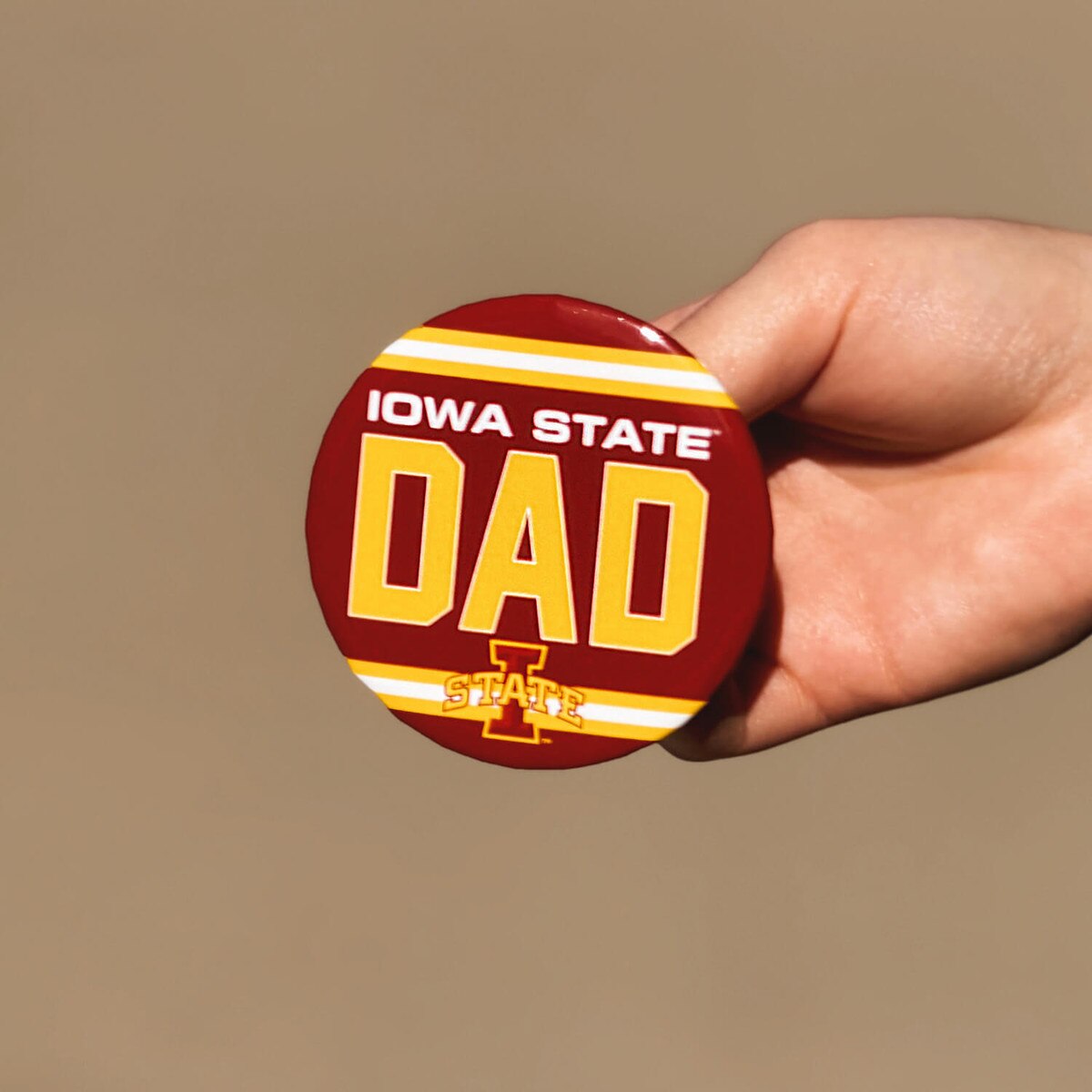 Iowa State Dad Pin 3-inch